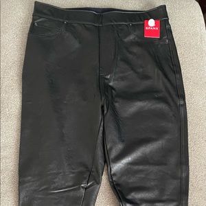 SPANX NWT Large Skinny Faux Leather pants